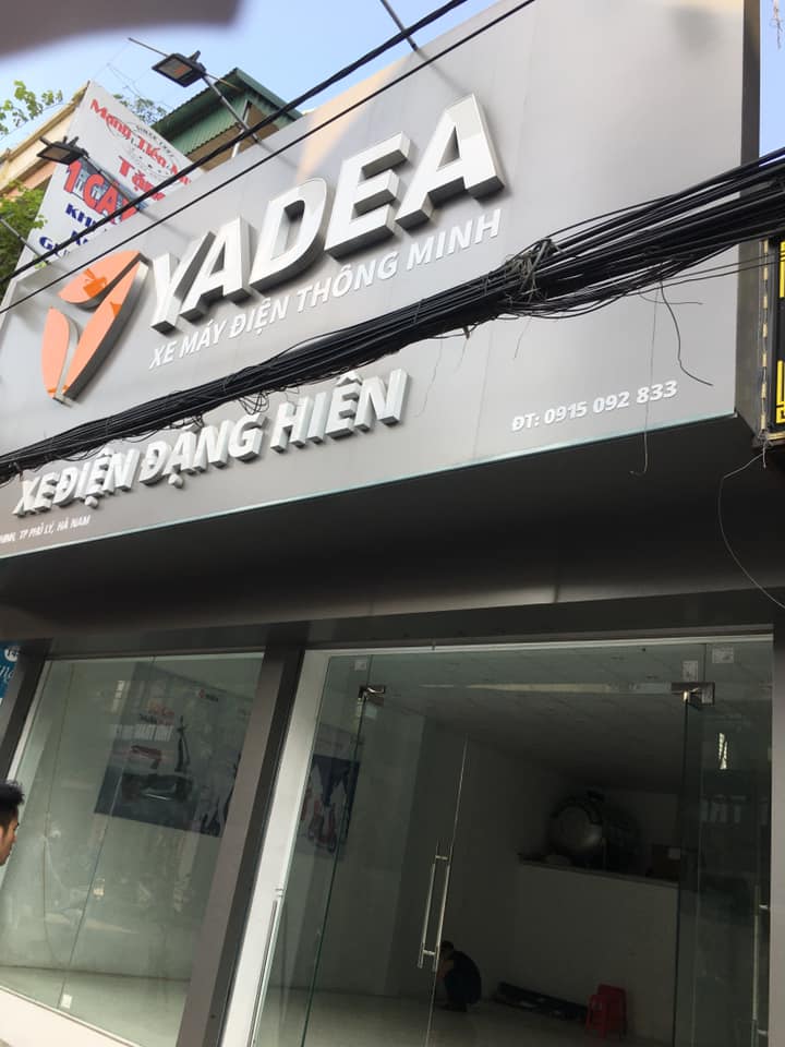 Thiết kế thi công biển của hàng xe máy